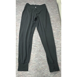 Lululemon Size 6 Align High Rise Jogger Black Nulu cuffed yoga leggings